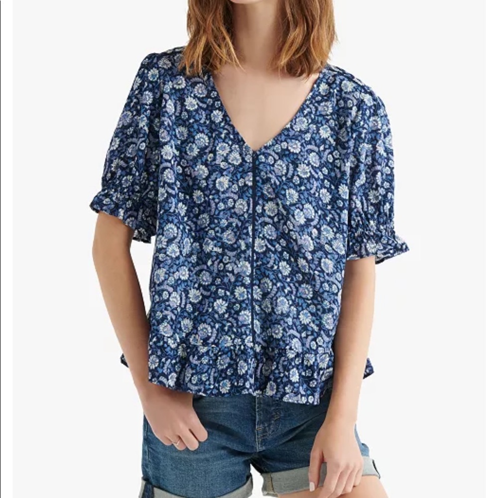 Lucky Brand Ruffle Top